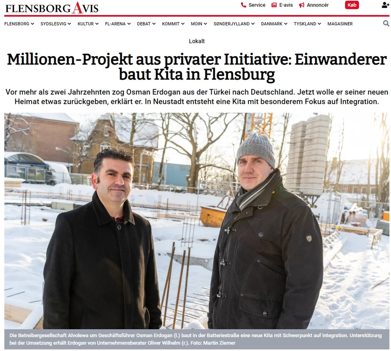 AlvoLewa - Kindergarten - Zeitungsartikel