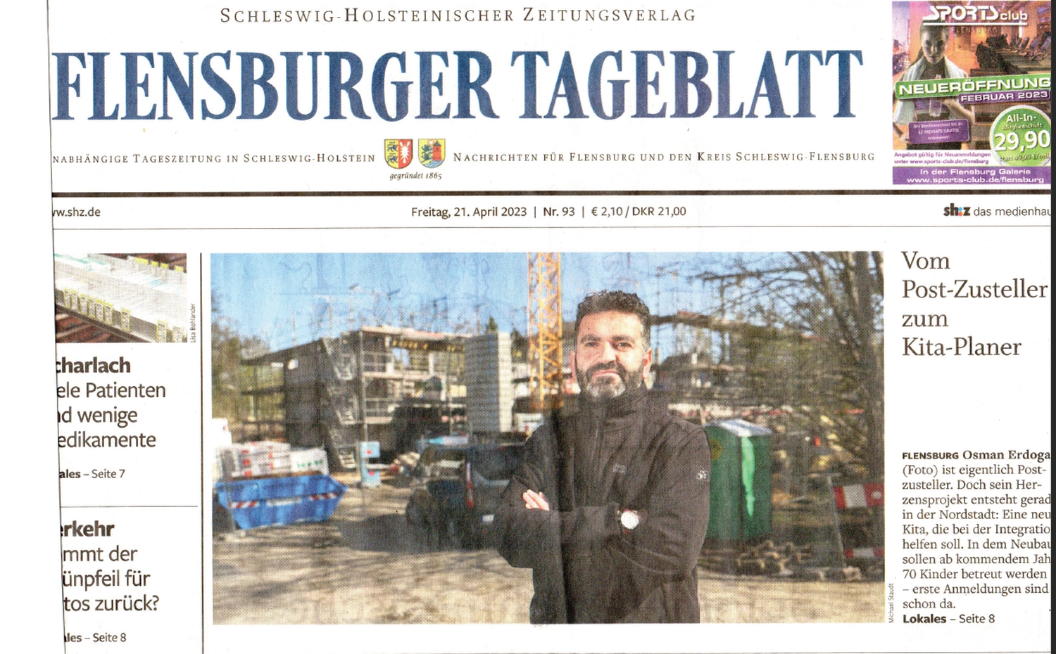 AlvoLewa - Kindergarten - Zeitungsartikel